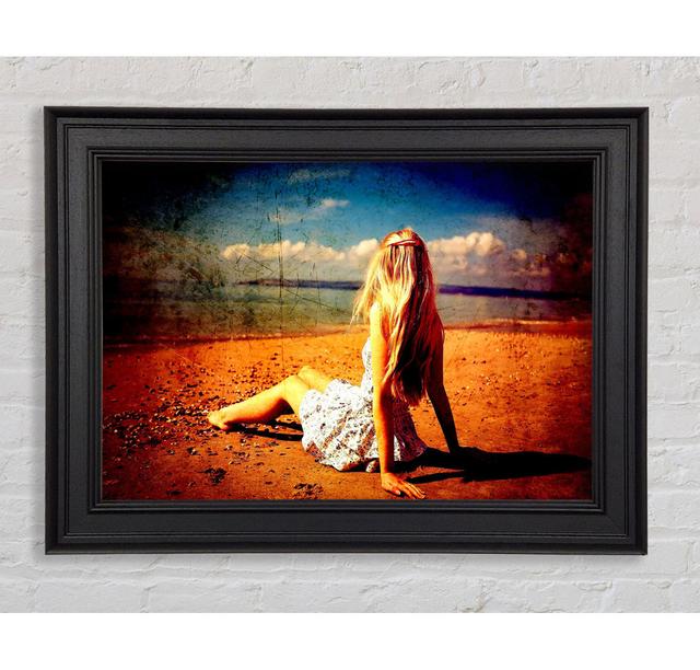 Old Beach Framed Print Highland Dunes Size: 21cm H x 42cm W x 8cm D on Productcaster.