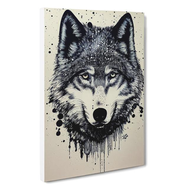 Wolf Graffiti No.1 Alpen Home Size: 60cm H x 40cm W x 3cm D on Productcaster.