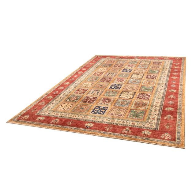 One-of-a-Kind Alyxandrea Hand-Knotted 203cm x 286cm Wool Area Rug in Red/Brown/Blue Latitude Vive on Productcaster.