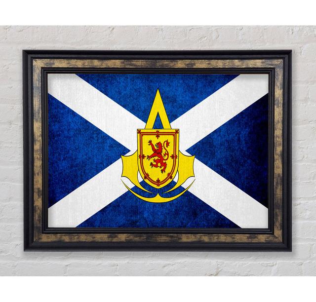 Scottish Guild Flag Framed Print Ebern Designs Size: 29.7cm H x 42cm W x 8cm D, Format: Gold/Black Framed Paper on Productcaster.