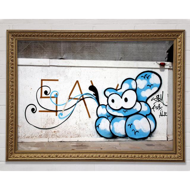 Blue Birds Framed Print Happy Larry Size: 21cm H x 29.7cm W on Productcaster.