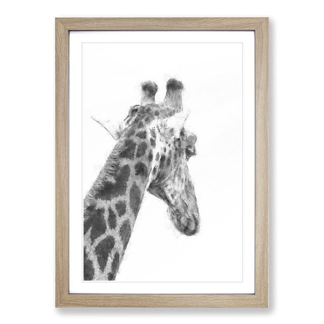 Giraffe Vol.5 - Picture Frame Painting East Urban Home Frame Option: Oak Framed, Size: 48cm H x 36cm W x 2cm D on Productcaster.