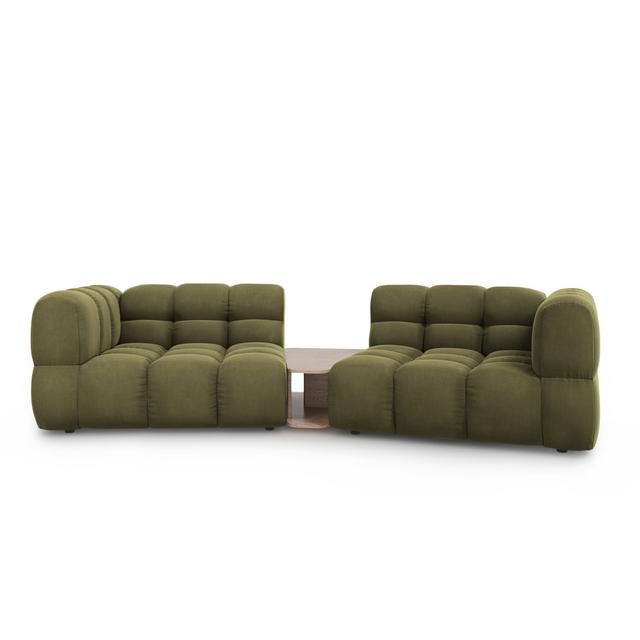 Ecksofa Bayleigh Brayden Studio Polsterfarbe: Grün on Productcaster.