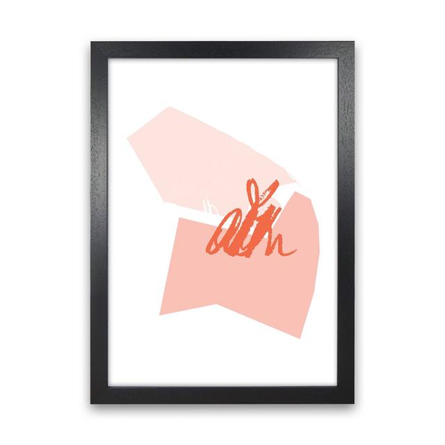 Pink And Coral Palette Shapes by Pixy Paper - Print Corrigan Studio Format: Black Framed, Size: 59.4cm H x 42cm W x 3cm D on Productcaster.