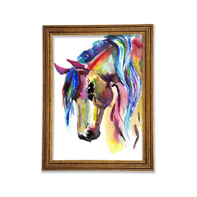 Unicorn Horse - Print August Grove Size: 84.1cm H x 59.7cm W on Productcaster.