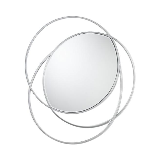 Jans Accent Mirror Canora Grey Finish: Chrome on Productcaster.