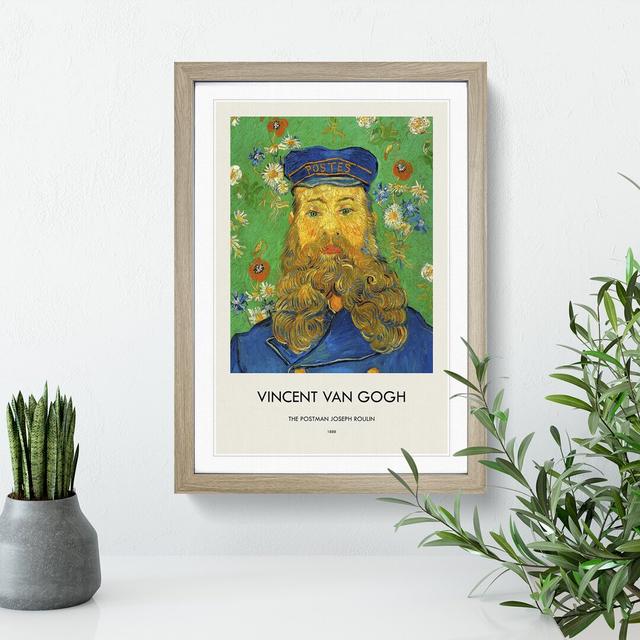 The Postman Joseph Roulin Vol.2 by Vincent Van Gogh - Picture Frame Painting East Urban Home Size: 65cm H x 48cm W x 2cm D, Frame Option: Oak Framed on Productcaster.