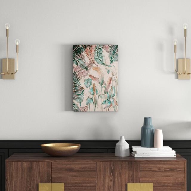 'Tropical Blush' Graphic Art Print on Wrapped Canvas East Urban Home Size: 61cm H x 41cm W on Productcaster.