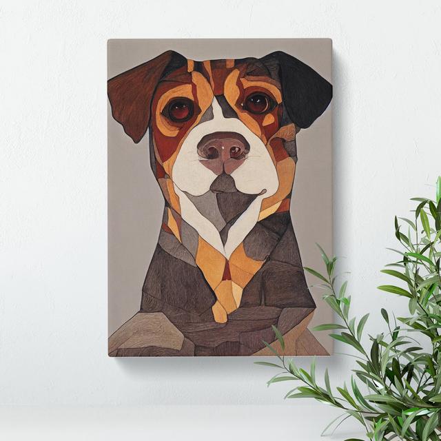 Vintage Dog No.2 - Wrapped Canvas Print Marlow Home Co. Size: 76cm H x 50cm W x 3cm D on Productcaster.