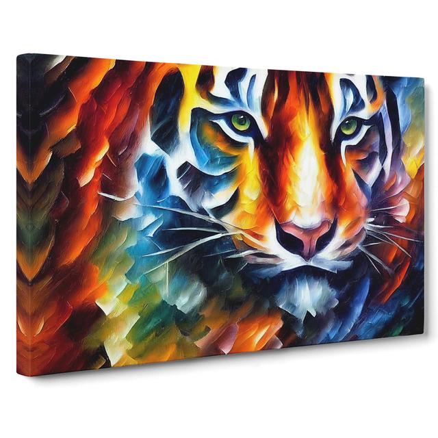 Tiger Painting Vol.2 Abstract - Wrapped Canvas Painting Latitude Vive Size: 50cm H x 76cm W x 3cm D on Productcaster.