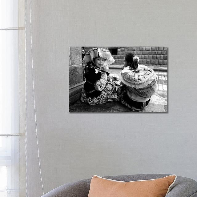 Peruvian Girl Bw by Glauco Meneghelli - Wrapped Canvas Print Latitude Run Size: 45.72cm H x 66.04cm W x 1.9cm D on Productcaster.