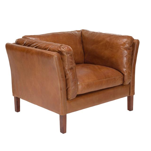 Cohla Genuine Leather Armchair Rosalind Wheeler on Productcaster.