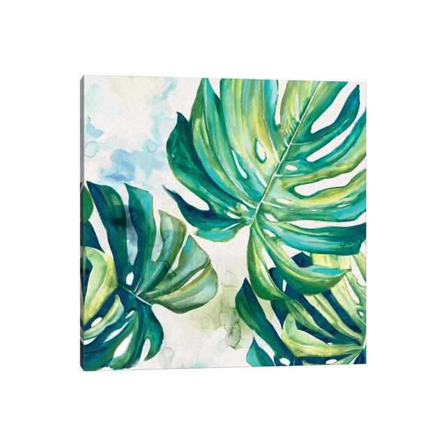 Summer Botanics II by Eva Watts - Wrapped Canvas Painting Bay Isle Home Size: 30.48cm H x 30.48cm W x 1.91cm D on Productcaster.