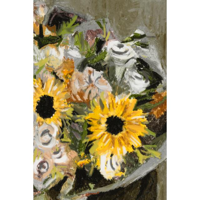 Sunflower Bouquet II by Melissa Wang - Wrapped Canvas Painting Rosalind Wheeler Size: 91cm H x 61cm W x 3.8cm D on Productcaster.