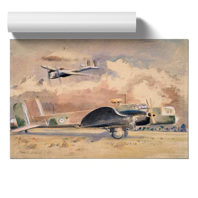 2543_Whitley Bombers Sunning By Paul Nash East Urban Home Size: 42cm H x 59cm W x 0.1cm D on Productcaster.