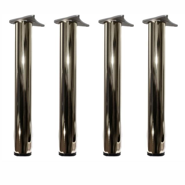 Table Leg (Set of 4) Symple Stuff Size: 82cm H x 6cm W x 6cm D, Finish: Chrome on Productcaster.