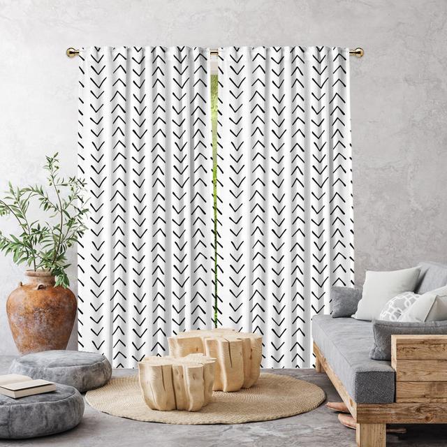 Vorhang mit Stangendurchzug, halbtransparent (Set of 2) Lilijan Home & Curtain Vorhanggröße: 140 cm B x 295 cm L, Vorhang-Farbe: Weiß on Productcaster.