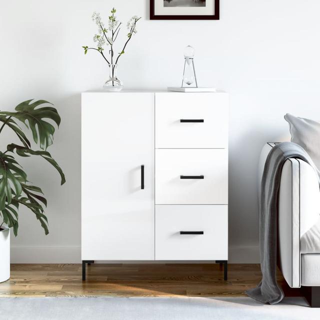 Mariyha 3 - Drawer Chest of Drawers 17 Stories Colour: High Gloss White on Productcaster.