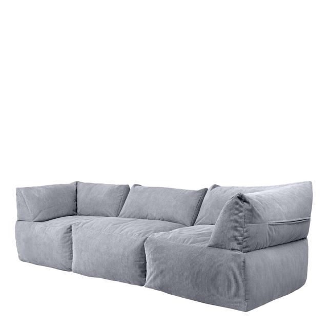 icon Tetra Fine Cord Modular Bean Bag Set, 3 piece Ebern Designs Upholstery Colour: Charcoal Grey on Productcaster.