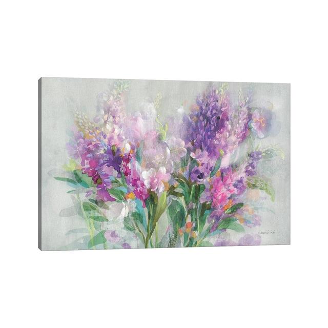 Garden Abundance by Danhui Nai - Wrapped Canvas Art Prints August Grove Size: 101.5cm H x 152.5cm W x 3.8cm D on Productcaster.