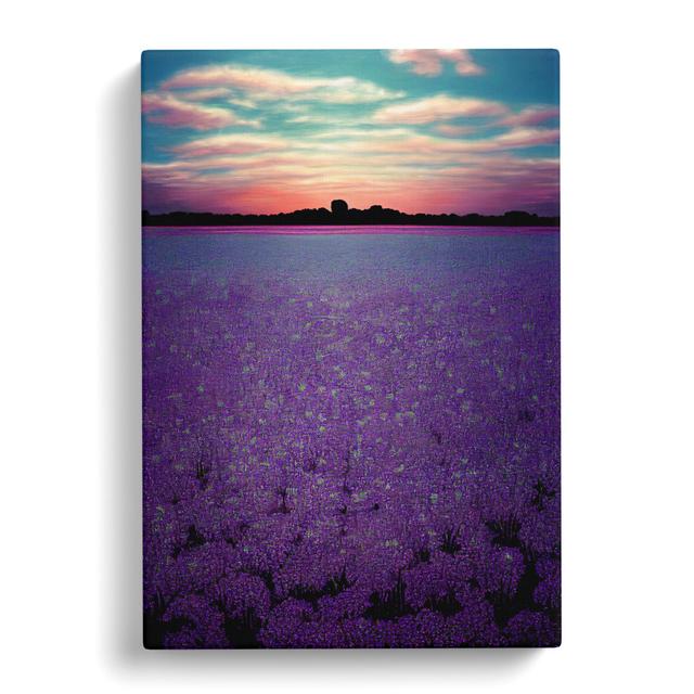 Bluebell Field View - Wrapped Canvas Graphic Art Marlow Home Co. Size: 50cm H x 35cm W x 3cm D on Productcaster.