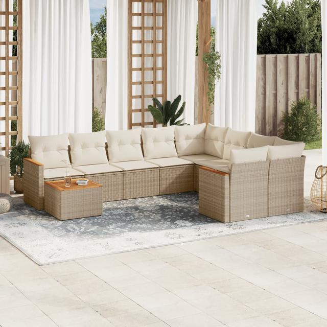 Gartensofa Anek 62 cm Marlow Home Co. Farbe des Kissens: Beige, Rahmenfarbe: Beige on Productcaster.