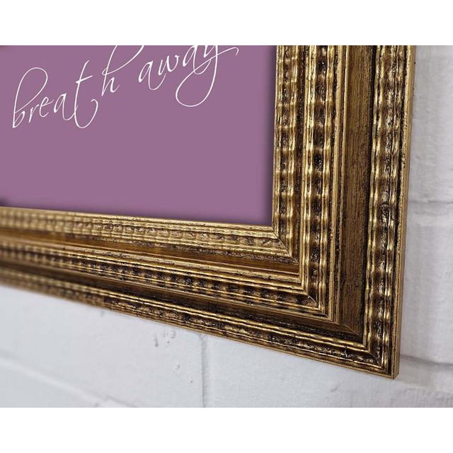 Life Is Not Measured Framed Print Happy Larry Size: 84.1cm H x 118.9cm W x 3cm D, Colour: Dusty Pink on Productcaster.