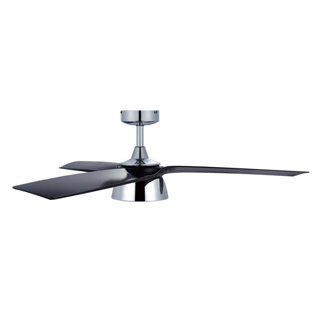 Braysen 132cm Ceiling Fan with LED Lights Metro Lane Finish: Chrome/Black on Productcaster.