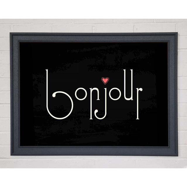 Bonjour - Single Picture Frame Art Prints Happy Larry Size: 59.7cm H x 84.1cm W on Productcaster.