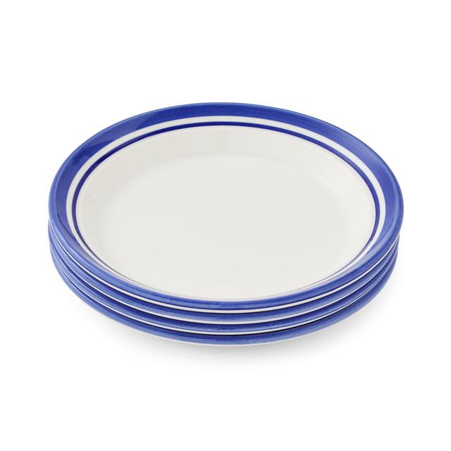 Potter's Stripe Set Of 4 Side Plates (Set of 4) Portmeirion Colour: Blue on Productcaster.