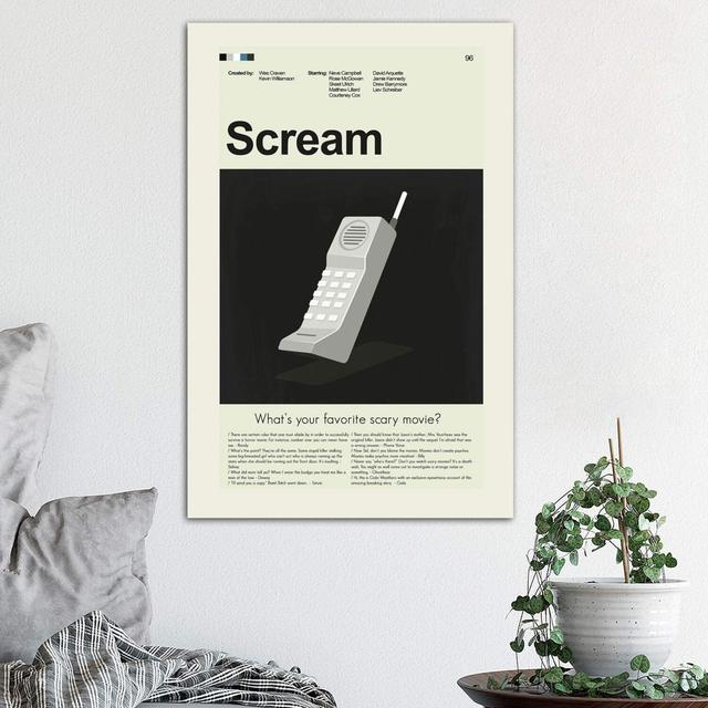 Scream by Erin Hagerman - Wrapped Canvas Graphic Art Print Happy Larry Size: 66.04cm H x 45.72cm W x 1.91cm D on Productcaster.