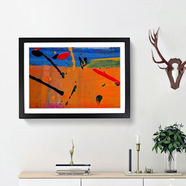 Abstract Art Painting Vol.115 by S.Johnson - Picture Frame Painting Print East Urban Home Frame Option: Black Framed, Size: 48cm H x 65cm W x 2cm D on Productcaster.