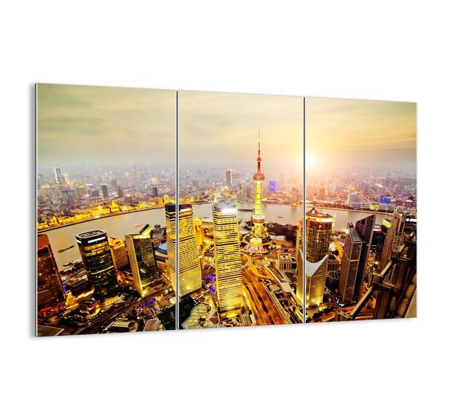 'Asian Dream' - 3 Piece Unframed Photograph Print Set on Glass Ebern Designs Size: 70cm H x 105cm W x 1.8cm D on Productcaster.