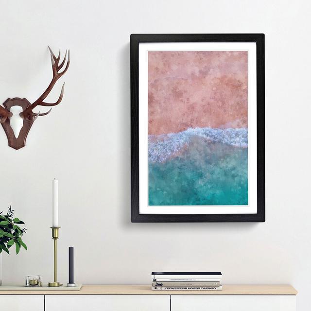 Beach in Hong Kong - Picture Frame Graphic Art Print East Urban Home Size: 87cm H x 62cm W x 2cm D, Frame Option: Black Framed on Productcaster.