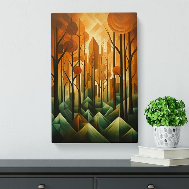 Forest Cubism No.2 - Print Alpen Home Size: 60cm H x 40cm W x 3cm D on Productcaster.