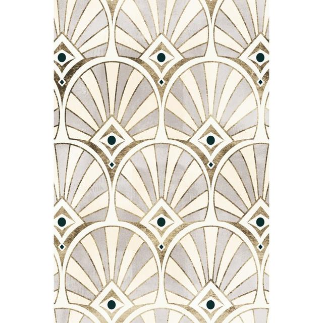 Deco Patterning I by Victoria Barnes - Wrapped Canvas Print Marlow Home Co. Size: 91cm H x 61cm W on Productcaster.