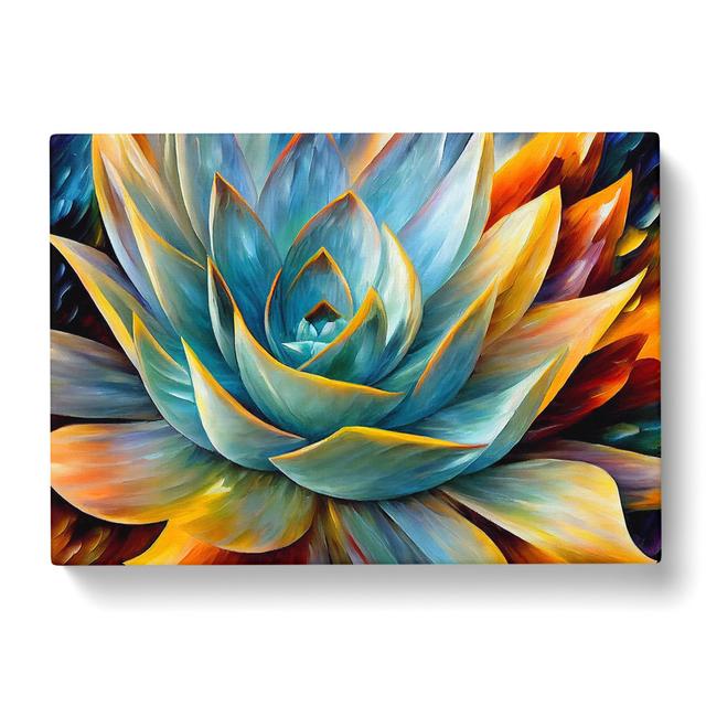 Succulent Plant Painting Vol.5 Abstract - Wrapped Canvas Graphic Art World Menagerie on Productcaster.