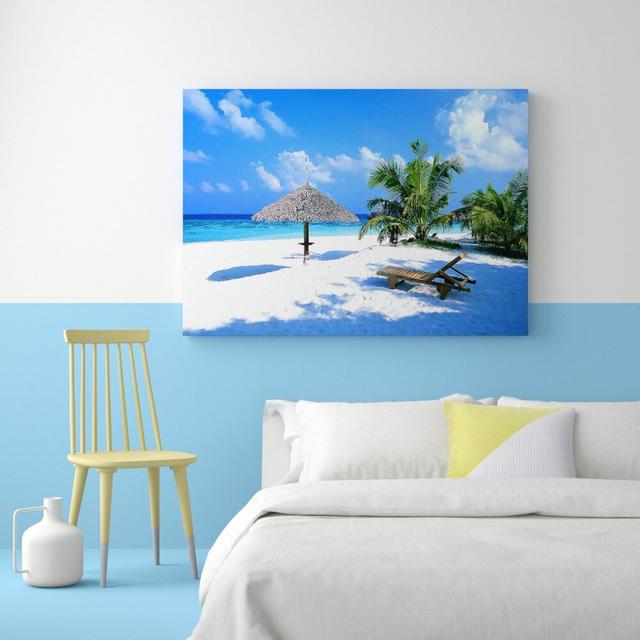 'Secret Resting Place Beach' Photographic Print on Wrapped Canvas East Urban Home Size: 101.6 cm H x 142.2 cm W on Productcaster.