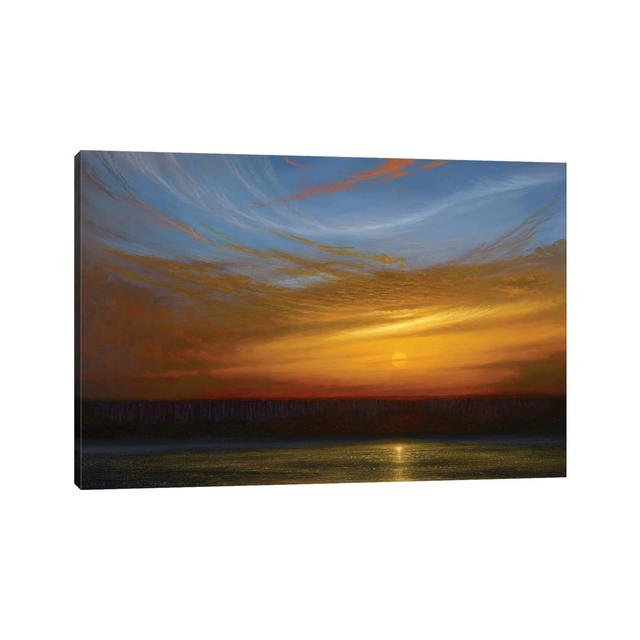 Swan Song Sunset by Ken Salaz - Wrapped Canvas Painting ClassicLiving Size: 20.32cm H x 30.48cm W x 1.91cm D on Productcaster.