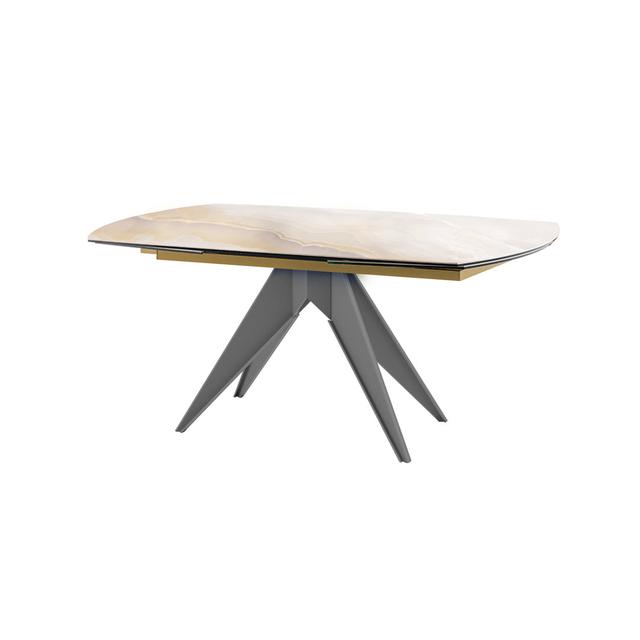 MINOSSE Dining Table Target Point Table Base Colour: Graphite, Table Top Colour: White on Productcaster.