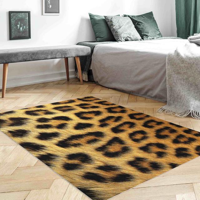 Rectangular Ibinabo Animal Print Machine Woven Area Rug East Urban Home Rug Size: Rectangular 140 x 210cm on Productcaster.