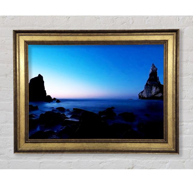 Tranquil Ocean Blue - Single Picture Frame Art Prints Bright Star Size: 21cm H x 42cm W x 8cm D on Productcaster.