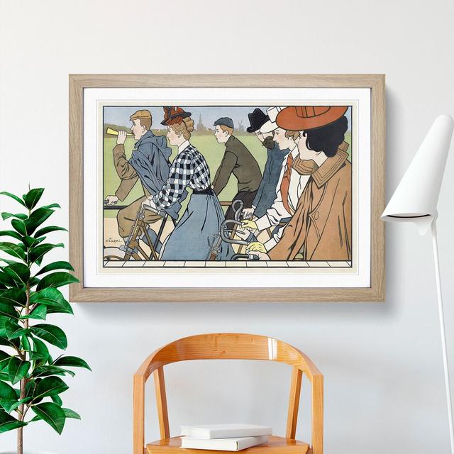 Hammers Bicycles by Johann Georg Van Caspel - Picture Frame Painting East Urban Home Size: 65cm H x 90cm W x 2cm D, Frame Option: Oak Framed on Productcaster.