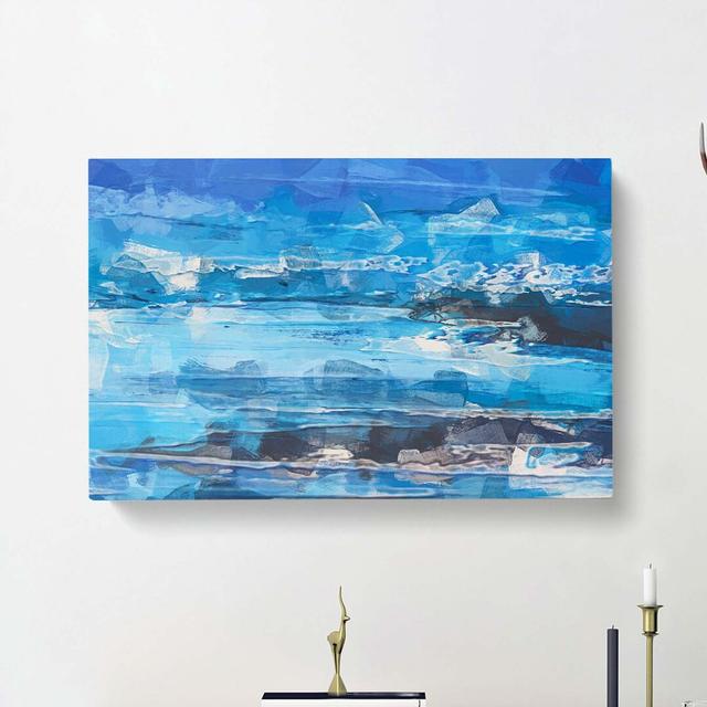 Close Your Eyes in Abstract - Wrapped Canvas Painting Print East Urban Home Size: 50cm H x 76cm W x 3cm D on Productcaster.