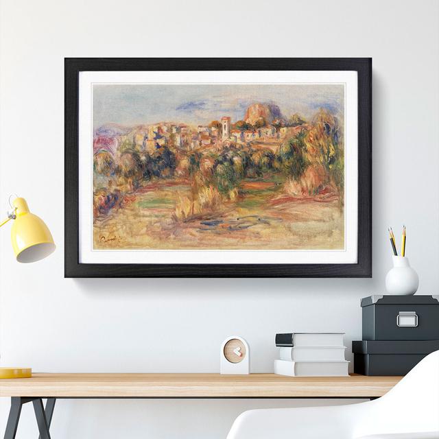 La Gaude by Pierre-Auguste Renoir - Picture Frame Painting East Urban Home Size: 27cm H x 36cm W x 2cm D, Frame Option: Black Framed on Productcaster.