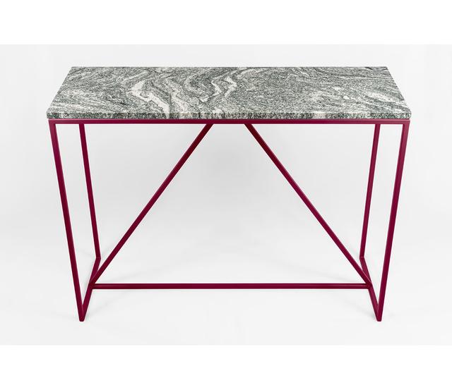 Ahlan 100Cm Console Table Canora Grey Table Base Colour: Red on Productcaster.