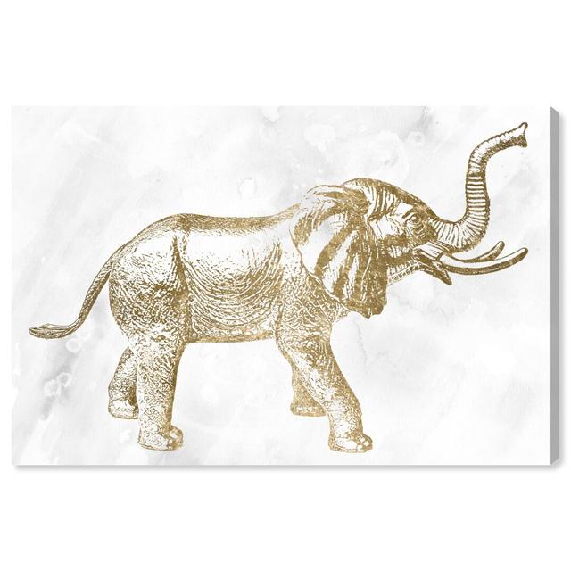 'Elephant' Graphic Art on Canvas East Urban Home Size: 50.8cm H x 76.2cm W on Productcaster.