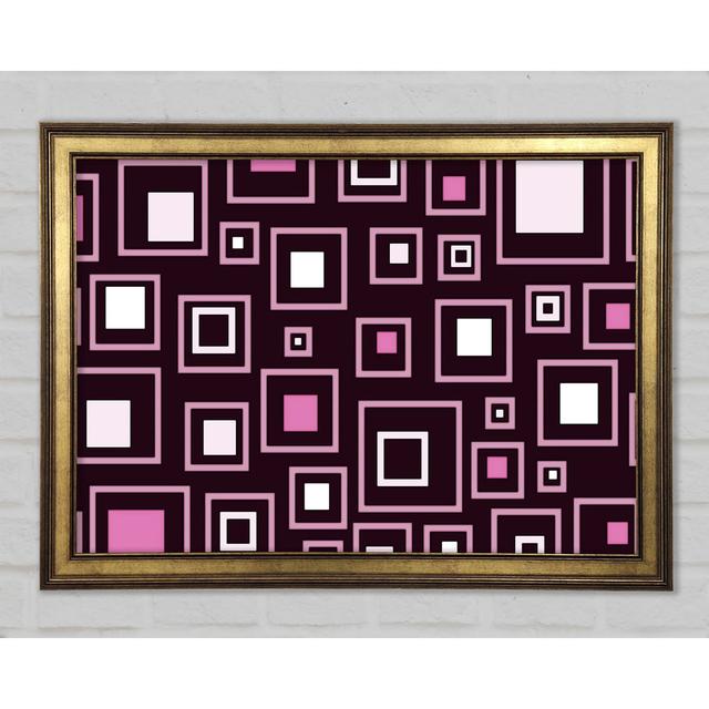 Squares In SquaresFramed Print Ivy Bronx Size: 84.1cm H x 118.9cm W x 1.5cm D on Productcaster.