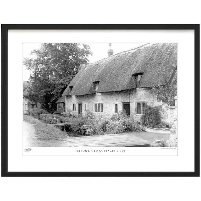 'Teffont, Old Cottages C1960' - Picture Frame Photograph Print on Paper The Francis Frith Collection Size: 28cm H x 36cm W x 2.3cm D on Productcaster.