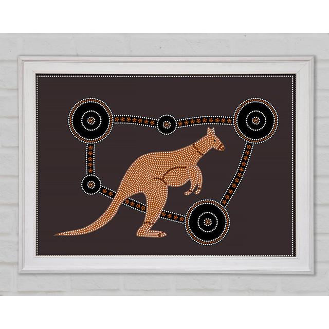 Aboriginal Kangaroo 1 Framed Print Bright Star Size: 84.1cm H x 118.9cm W x 1.5cm D on Productcaster.